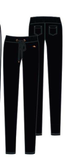 Pantalón mujer SLX bolsillos con felpa 7802 Negro - Puber Sports