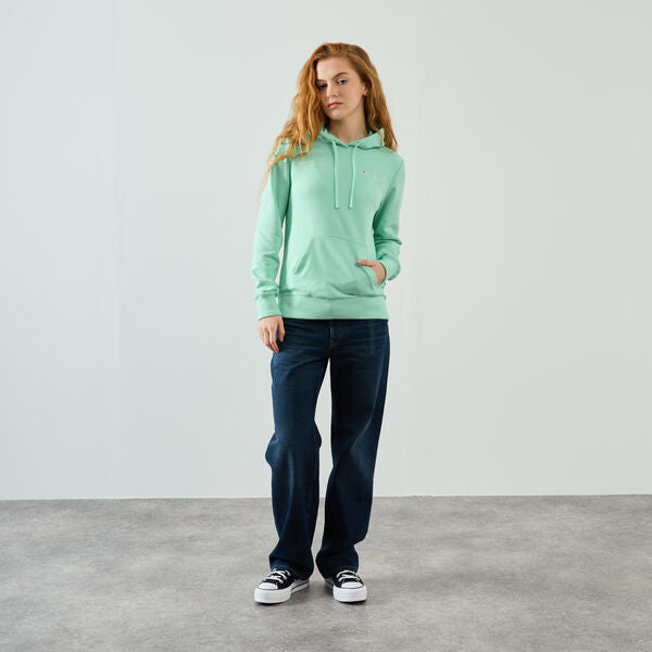 Sudadera mujer CHAMPION HOOD SWEATSHIRT 117112 turquesa Puber - Main Image