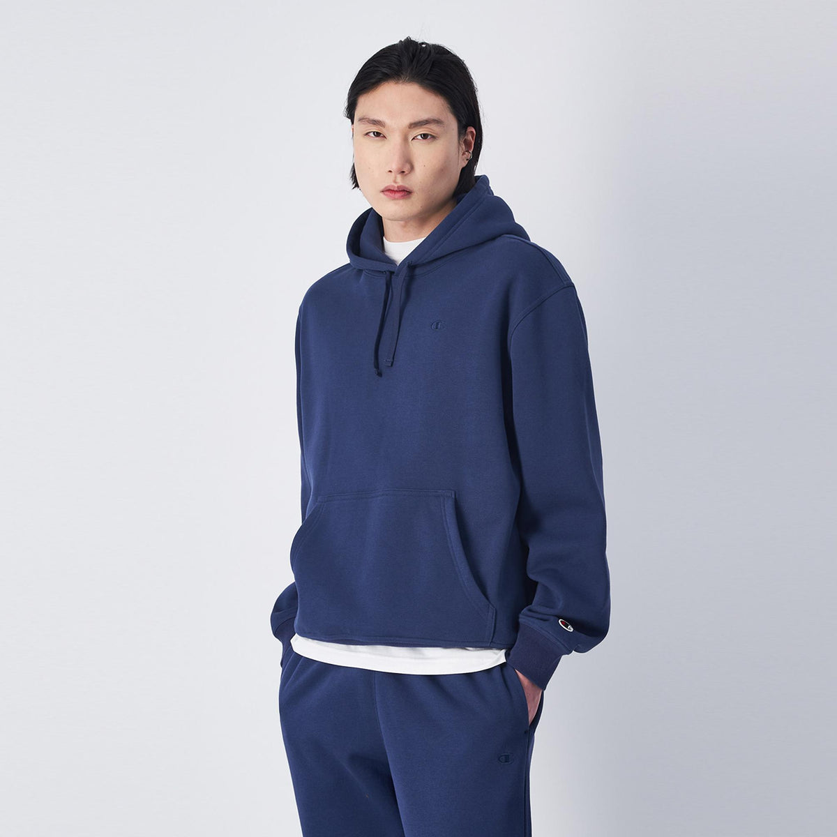 Sudadera champion azul marino hombre 2025