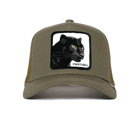 Gorra trucker Goorin Bros animales Black Panther Pantera Kaki OLI