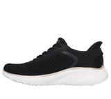 Zapatillas mujer Skechers BOBS SQUAD SLIP-INS 117497 Bkgd Negro dorado - Puber Sports