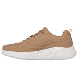 Zapatilla Skechers Bobs B Flex Arctic camel vista lateral exterior con logo S