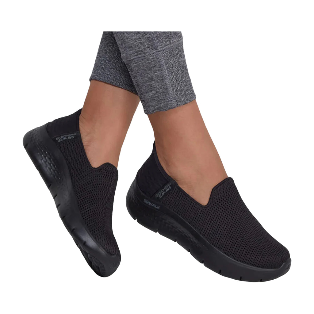 Zapatillas mujer SKECHERS slip ins GO WALK FLEX 124963 negro Puber Sports. Tu tienda de deportes y moda deportiva