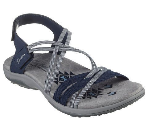 Sandalias mujer Skechers Reggae slim 163112 azul marino