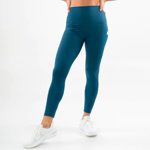 Malla legging running mujer Ginadan Vientre plano 2071 azul