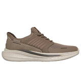 Zapatilla Skechers Slade Slip-ins 211389 DKTP, vista lateral con suela clara