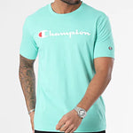 Camiseta CHAMPION CREWNECK T-SHIRT 219831 Bs049 turquesa