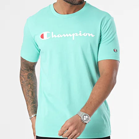 Camiseta CHAMPION CREWNECK T-SHIRT 219831 Bs049 turquesa