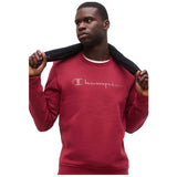 Sudadera Champion 222991 rojo granate RS508, vista de cuerpo entero con modelo