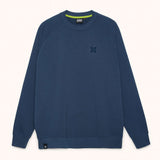 Sudadera Munich Essentials cuello redondo marino – Vista frontal