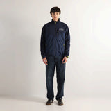 Chaqueta Munich Harbor azul marino vista trasera con hilera de equis
