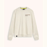 Sudadera Munich Framing Sand 2507896 color arena, vista frontal con gráfico en el pecho