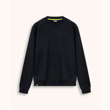 Sudadera Munich 2507941 negra con pequeño logo bordado, vista frontal