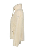 Chaqueta Luhta AASSALO 32261 de mujer en crudo, vista lateral con bolsillo con cremallera