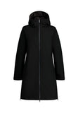 Anorak de mujer Luhta Iskola negro de ancho especial, vista frontal