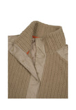 Polar Híbrido Icepeak ANETA W Café au Lait - Detalle interior naranja burnt y cuello alto