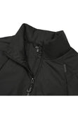 Detalle del cuello alto y la cremallera del chaleco Icepeak Baroda negro