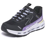 Zapatillas Niña y Mujer Skechers STEP Slip-ins Negro Lila FW26 - vista lateral