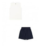 Conjunto Camiseta + short niño Champion 306993 WW Blanco