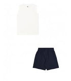 Conjunto Camiseta + short niño Champion 306993 WW Blanco