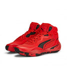 Zapatillas niño Puma Basquet PLAYMAKER PRO MID 377902 rojo