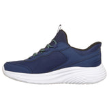 Zapatillas Skechers Bounder Pro Slip-Ins niño marino vista frontal en ángulo