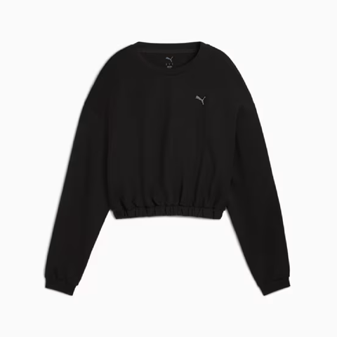 Sudadera mujer Puma CLOUDSPUN CREW 527461 negro