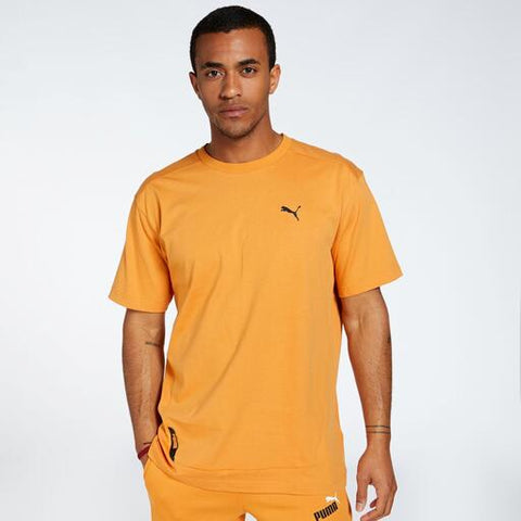 Camiseta Puma ESS Logo pequeño 586669 27 Mostaza