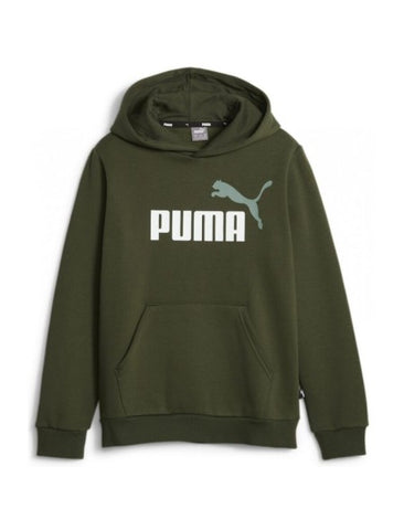 Sudadera PUMA ESS+ 2 COL BIG LOG HOOD 586987 31 kAKI