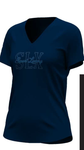 Camiseta mujer SLX cuello pico 6409 fucsia