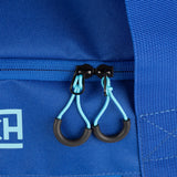 Detalle de los tiradores de cremallera de la bolsa Munich Gymsport Weekender azul