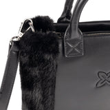 Bolso Munich FUR Tote 7113660 negro vista interior con cremallera