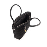 Bolso Munich Bloom Shopper Negro - Vista lateral con bandolera desmontable