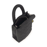 Bolso Munich Bloom Tote Negro - Vista trasera con bandolera desmontable