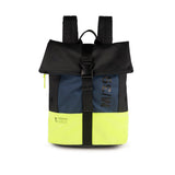 Mochila Munich City Backpack Negro Verde Naranja - Vista frontal