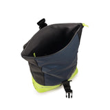 Mochila Munich City Backpack Negro Verde Naranja - Interior abierto