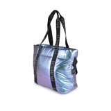 Bolso Munich Glossy Shopper 7113768 azul y lila irisado vista lateral
