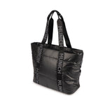 Bolso Munich Glossy Shopper 7113769 negro y gris vista lateral