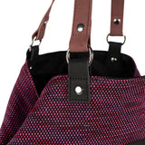 Bolso Munich Go Go Spin Tote Burdeos - Detalle herrajes y asas cuero