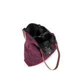 Bolso Munich Go Go Spin Tote Burdeos - Interior abierto con mosquetón