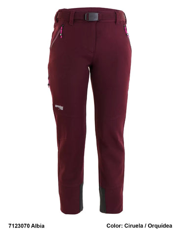 Pantalón trekking mujer TRK ALBIA 7123070 ciruela