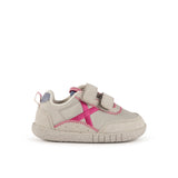 Zapatillas Munich Barefoot Baby KODA Gris Claro X Rosa - Vista lateral derecha