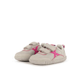 Zapatillas Munich Barefoot Baby KODA Gris Claro X Rosa - Par frontal