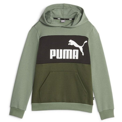 Sudadera niño Puma ESS Colorblock Hoodie FL B 849081 44 verde eucaliptus