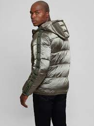 ANORACK GUESS BYRNIE PADDED JACKET verde kaki