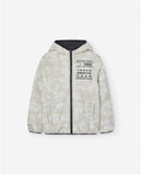 Anorack Puffer Niño Losan Nylon reversible 24002 blanco y negro