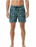 Bañador Hombre BCN Microfibra – Estampado Tribal Green - Puber Sports