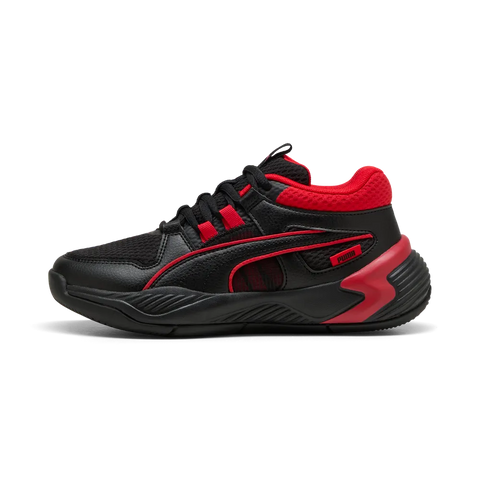 Zapatillas bota niño Puma UPROAR JR 312164 negro y rojo