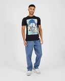Camiseta Brave Soul con estampado Calavera pipa 149RIDEB negra