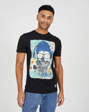 Camiseta Brave Soul con estampado Calavera pipa 149RIDEB negra